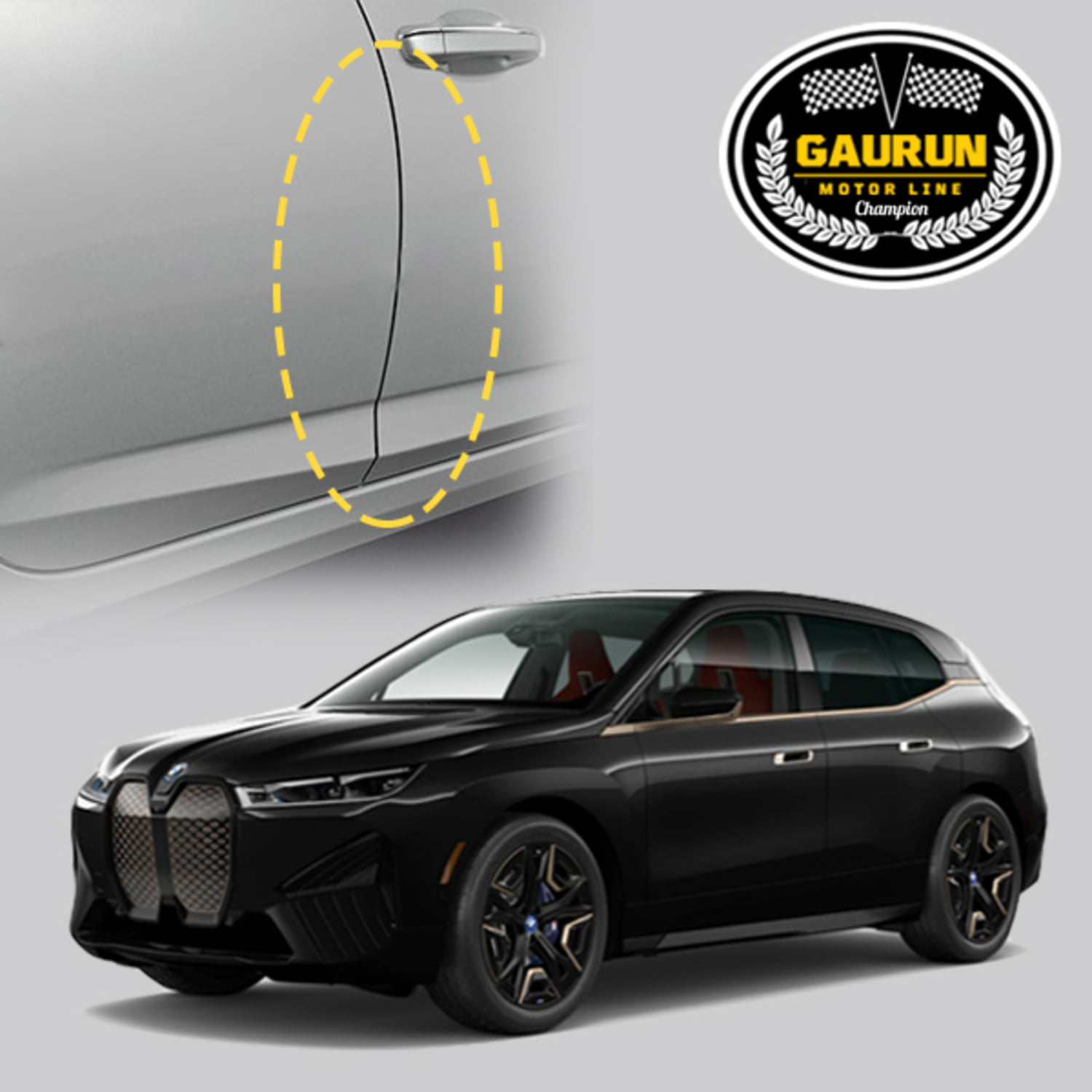 BMW THE iX 시리즈 도어엣지 문콕방지가드 PPF 보호필름 4.5m(폭1.5cm) P0000HOR